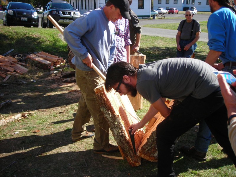 Splitting the log into slabs